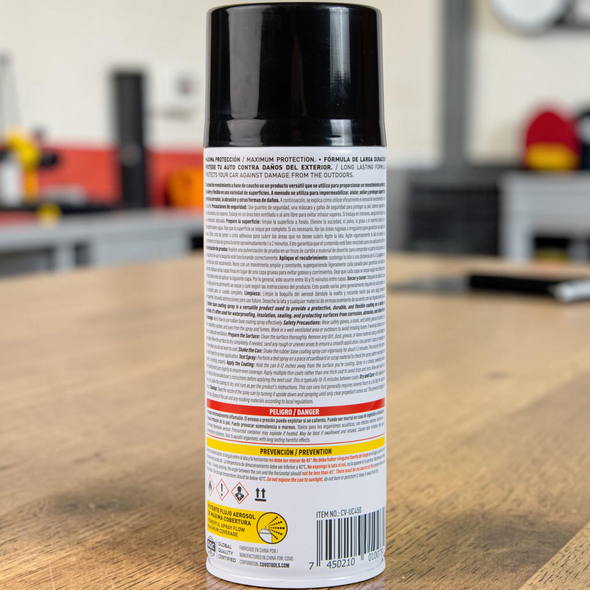 Spray O Grafito Revestimiento Base De Caucho 450ml Covo