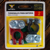 Bornes Batería Terminal Aluminio Negativo Positivo Security