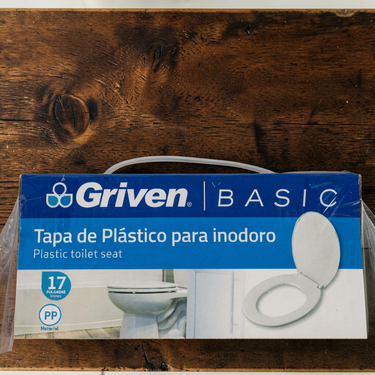 Asiento Tapa De Poceta Redonda 17 Pulgadas Blanca Griven