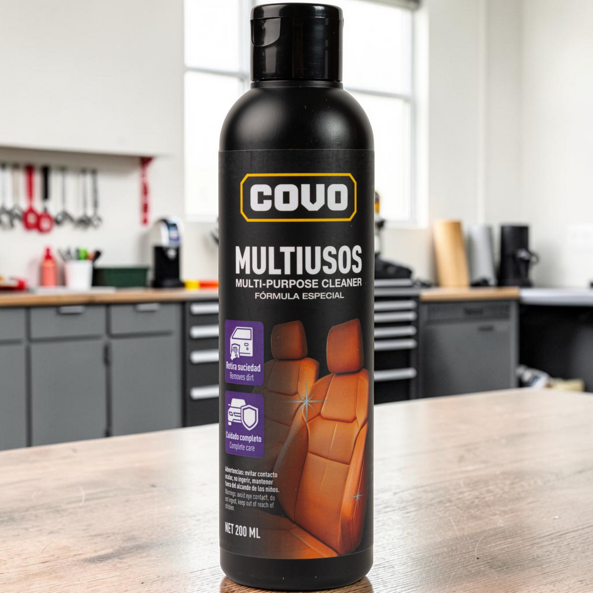 Kit De Limpieza Para Carro Con Cera De Pulitura Covo