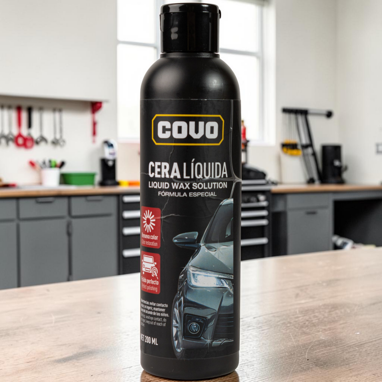 Kit De Limpieza Para Carro Con Cera De Pulitura Covo