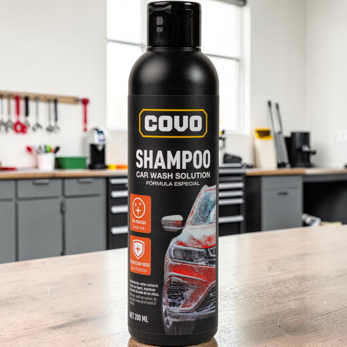 Kit De Limpieza Para Carro Con Cera De Pulitura Covo