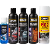 Kit De Limpieza Para Carro Con Cera De Pulitura Covo
