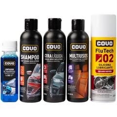 Kit De Limpieza Para Carro Con Cera De Pulitura Covo