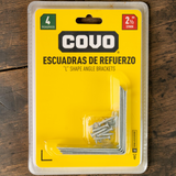 Escuadra De Refuerzo 2 1/2 59mm Con Tornillos Covo