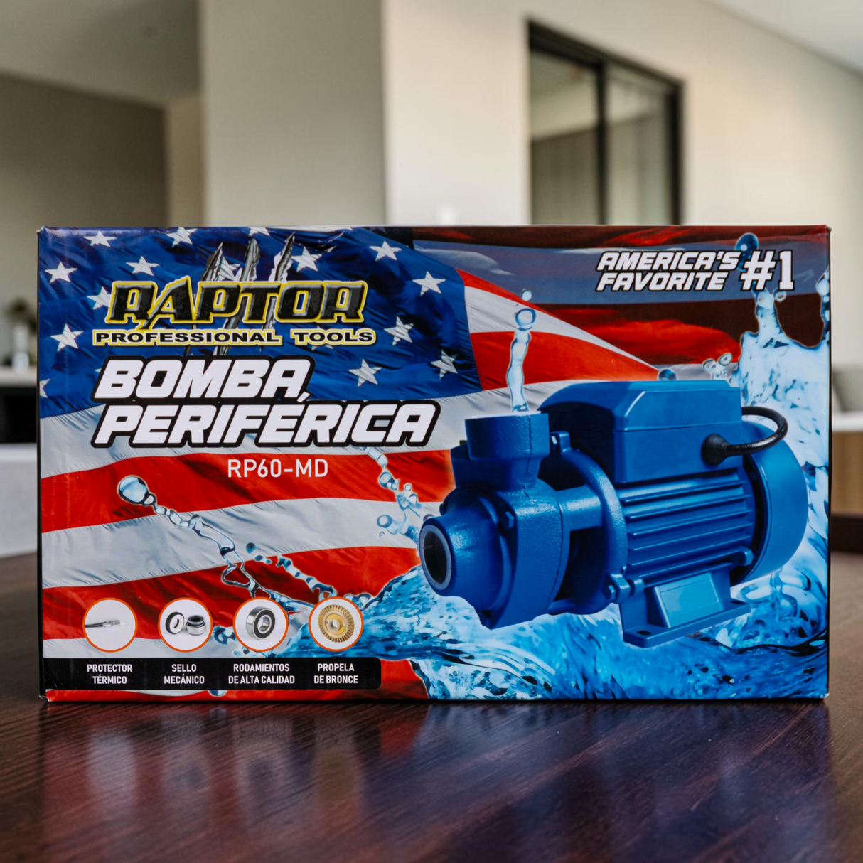 Bomba Agua Periférica 1/2 Hp Raptor
