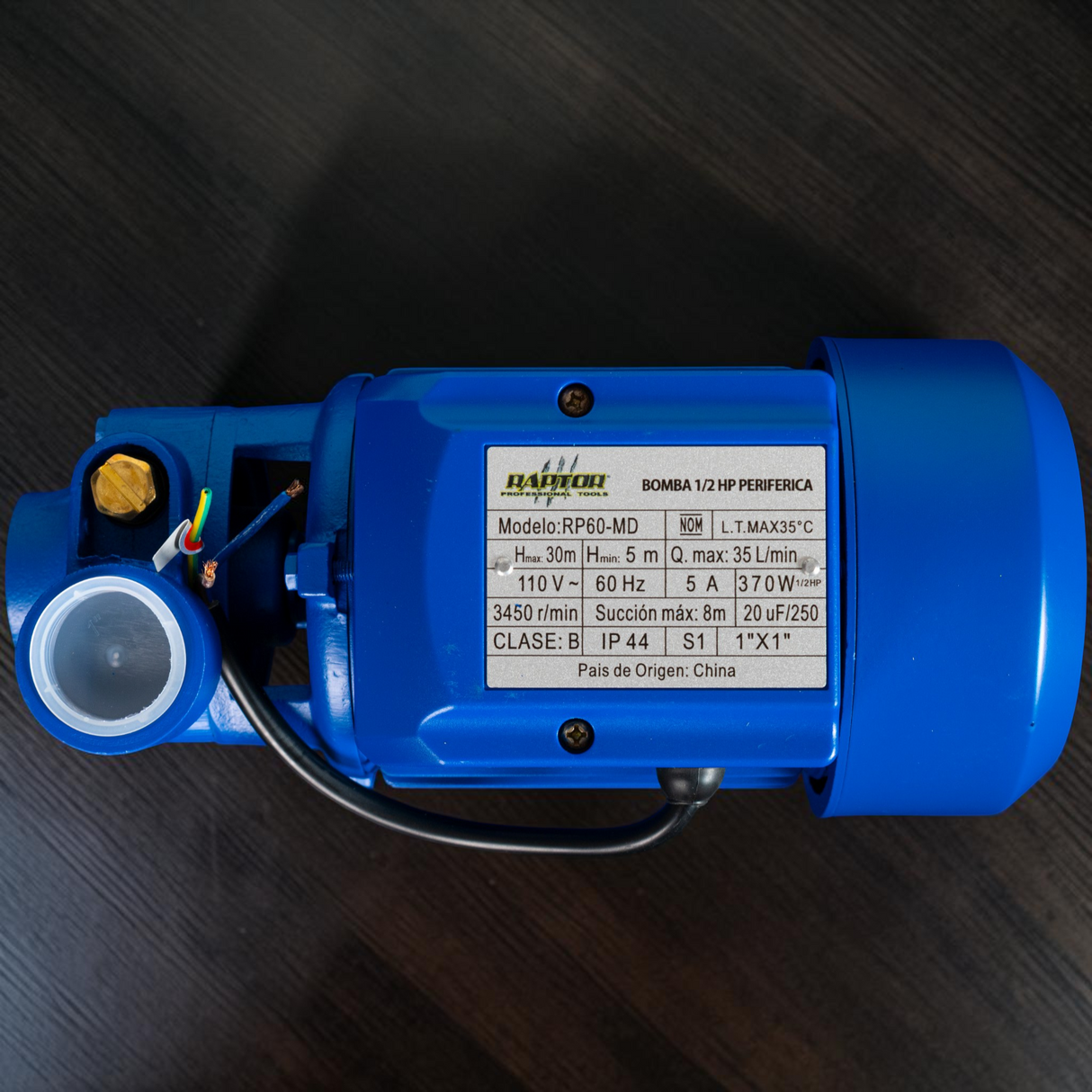 Bomba Agua Periférica 1/2 Hp Raptor
