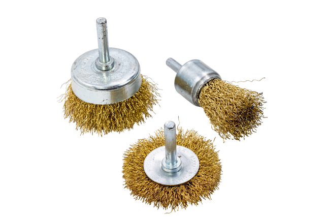 Juego Cepillos Alambre Taladro De Dremel Vastago 1/4 3pcs Fontor - GASKA