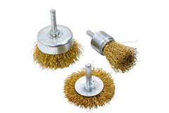 Juego Cepillos Alambre Taladro De Dremel Vastago 1/4 3pcs Fontor