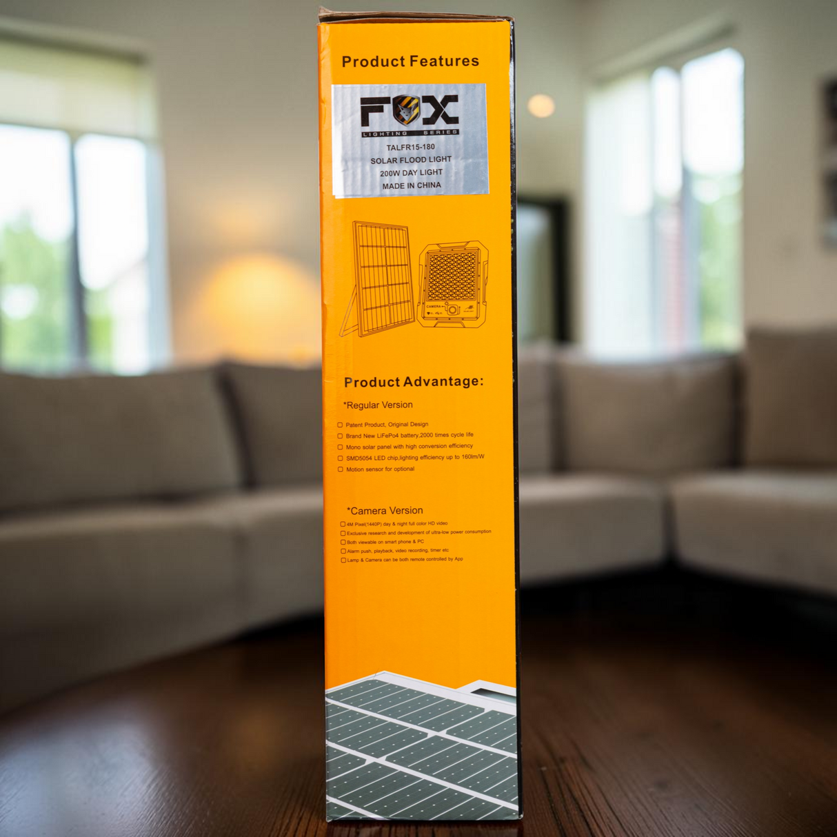 Reflector Solar Con Base 180w Portable Fox