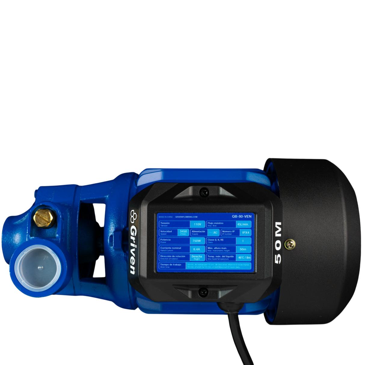 Bomba Agua Periférica 1hp 750w Griven