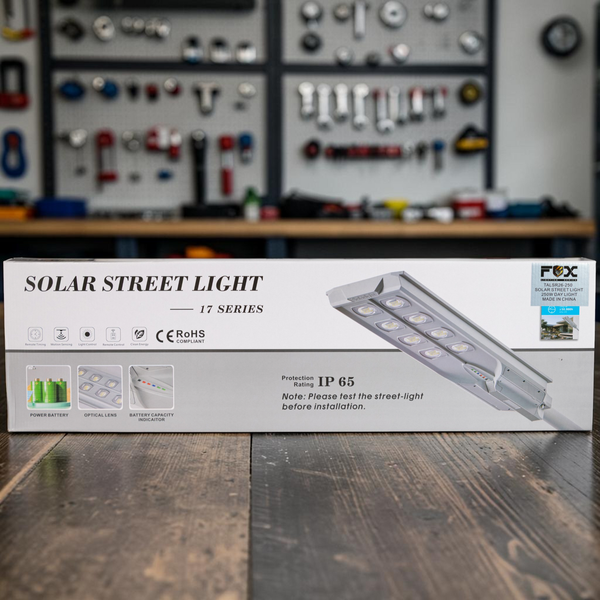 Reflector De Alumbrado Público Led Panel Solar 250w Fox