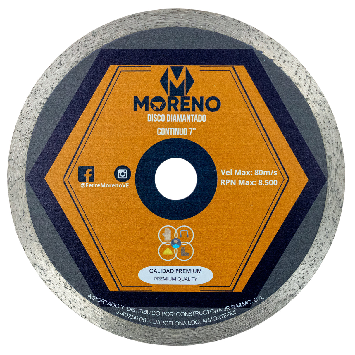 Disco Corte Diamantado 7 Continuo Moreno - GASKA