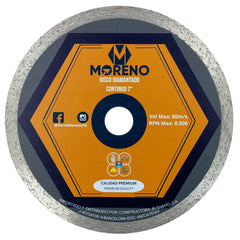 Disco Corte Diamantado 7 Continuo Moreno