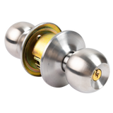 Cerradura De Pomo Color Plata Para Puerta De Madera Tauro