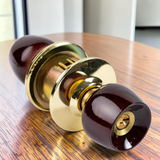 Cerradura De Pomo Color Madera Para Puerta De Madera Tauro