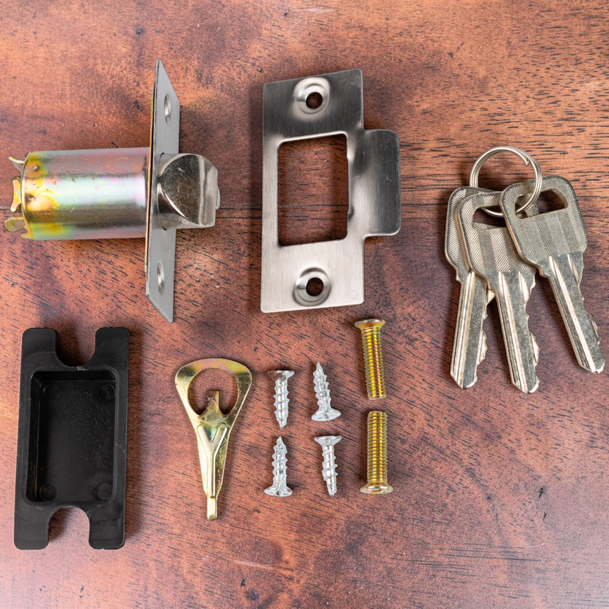 Cerradura De Pomo Color Madera Para Puerta De Madera Tauro