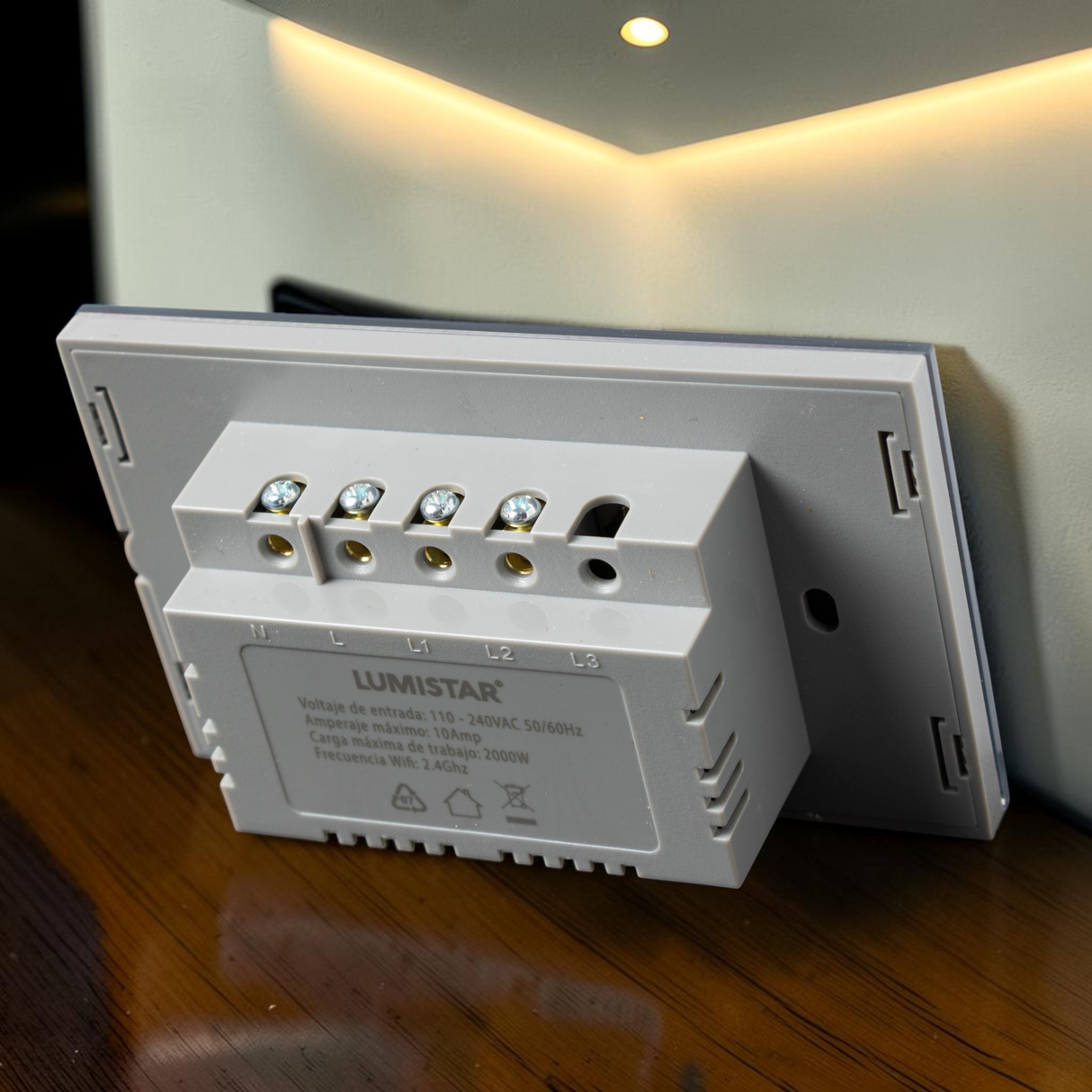 Interruptor Wifi Inteligente 2 Botones Doble Lumistar