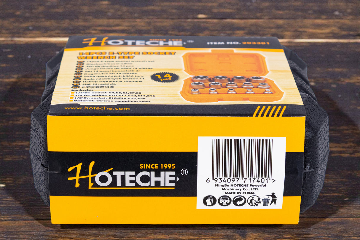 Juego De Dados Tipo E-tórx Estrella Hembra Hoteche 14 Pack - GASKA