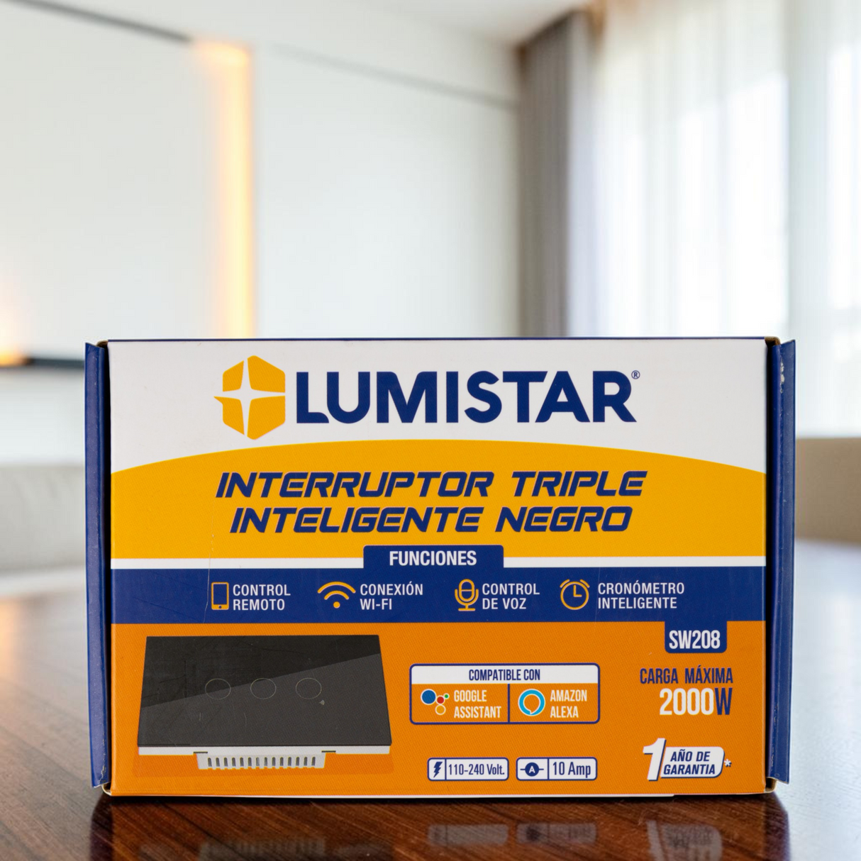 Interruptor Wifi Inteligente 3 Botones Tripe Lumistar