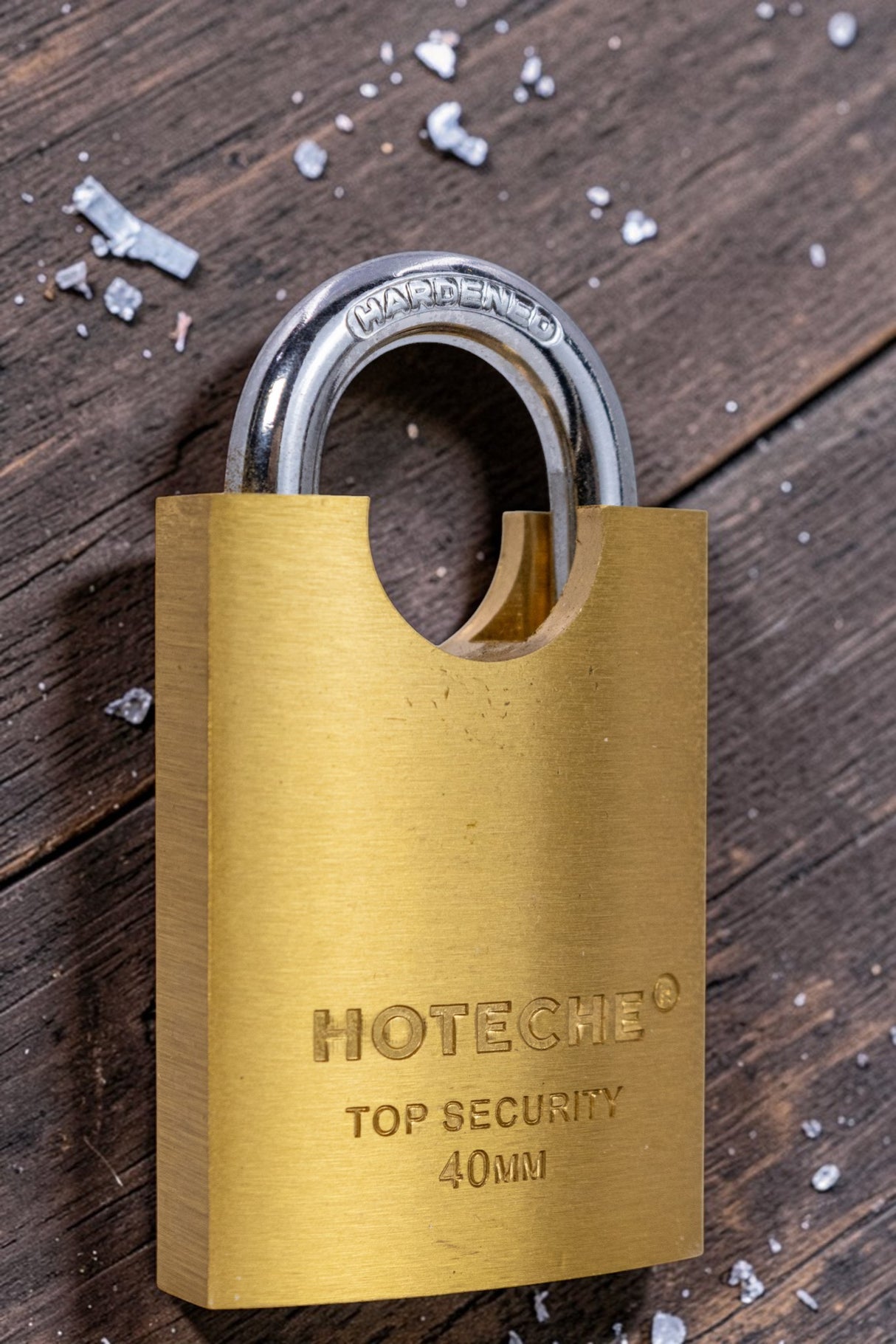 Candado Con Dos Llaves Seguridad 40mm Hoteche