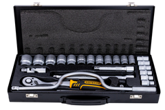 Juego Set Rachet 1/4 Dados Milimétricos Destornillador 24pzs