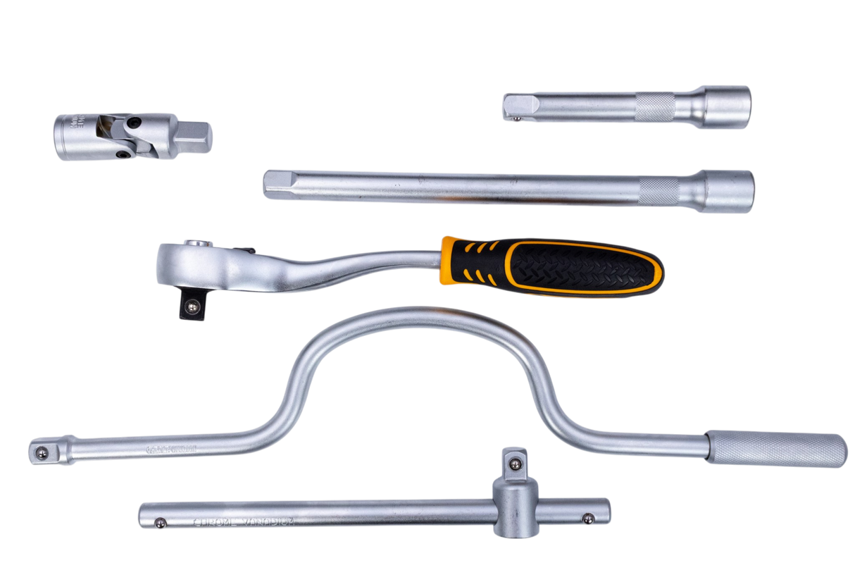 Juego Set Rachet 1/4 Dados Milimétricos Destornillador 24pzs