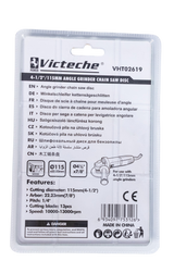 Disco Sierra Madera Para Esmeril Tipo Cadena 4 1/2 Victeche