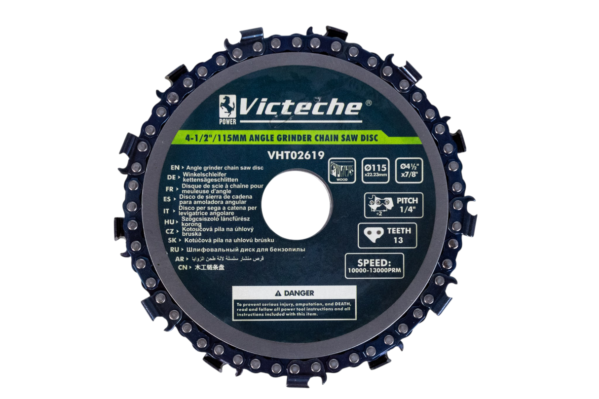 Disco Sierra Madera Para Esmeril Tipo Cadena 4 1/2 Victeche