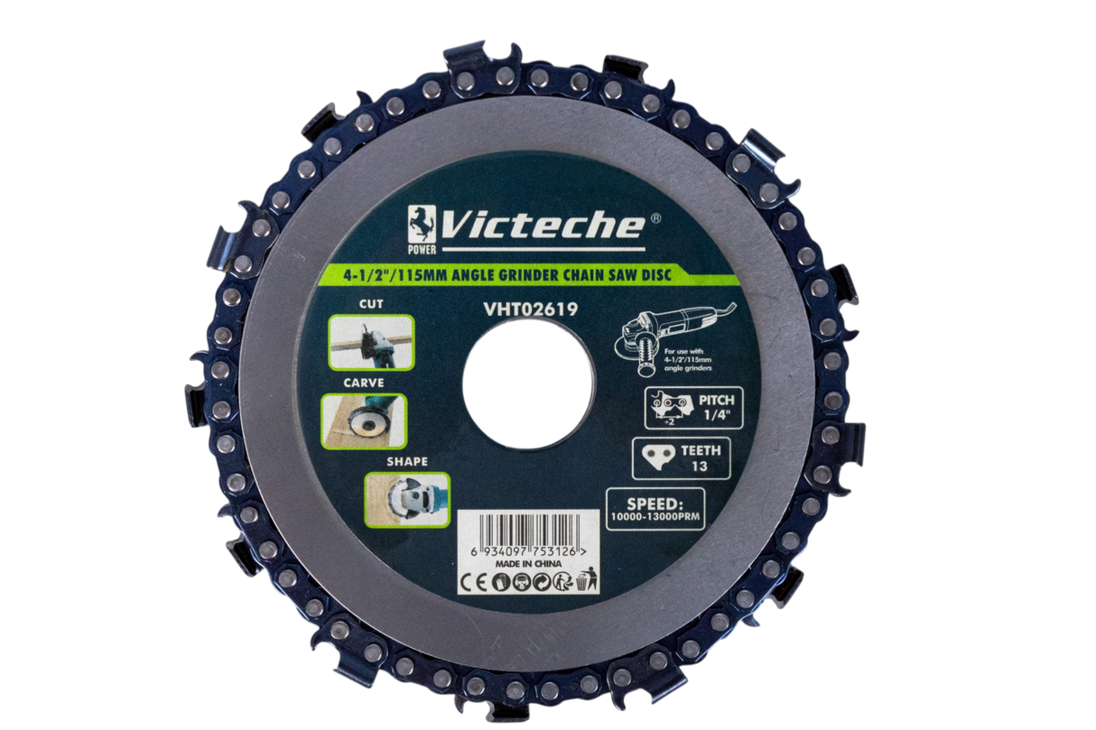 Disco Sierra Madera Para Esmeril Tipo Cadena 4 1/2 Victeche