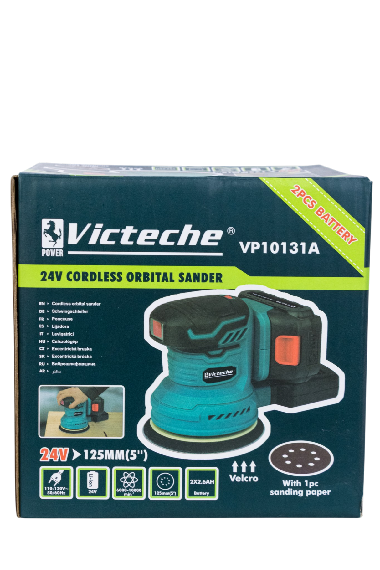 Lijadora Rotativa Orbital Inalámbrica 24v Victeche