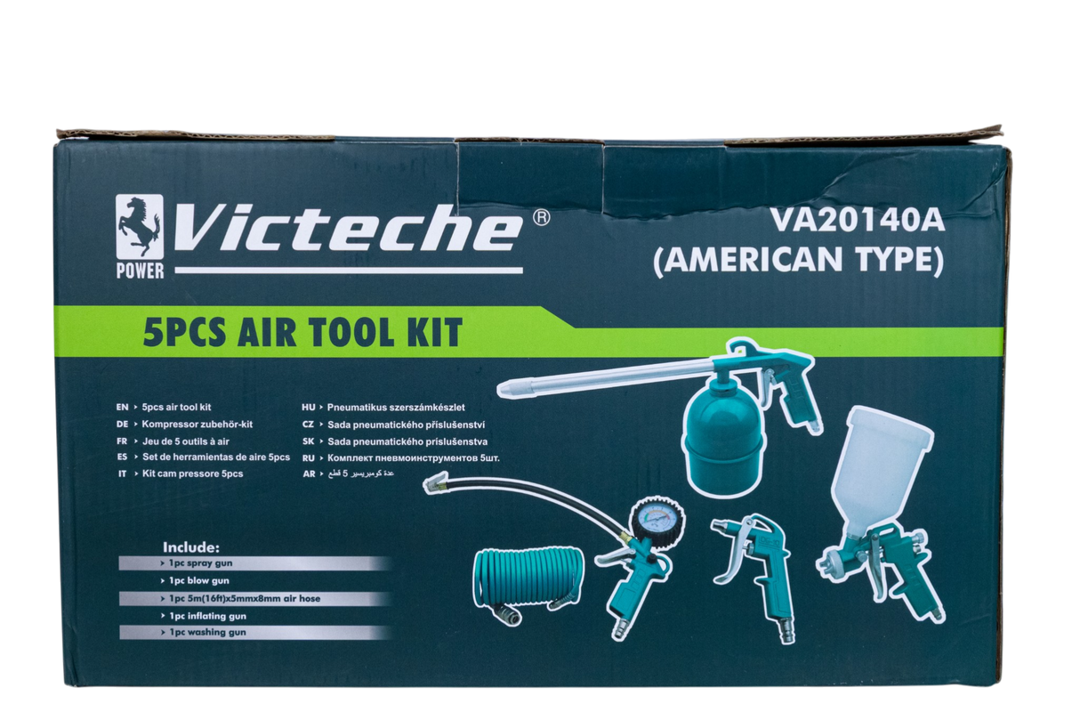 Pistola Para Pintar Kit De 5 Accesorios Victeche