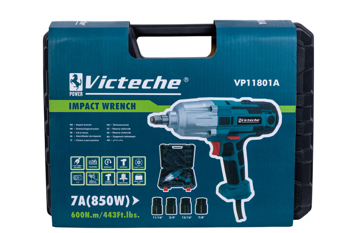 Pistola Taladro Llave De Impacto 1/2 Eléctrico Victeche