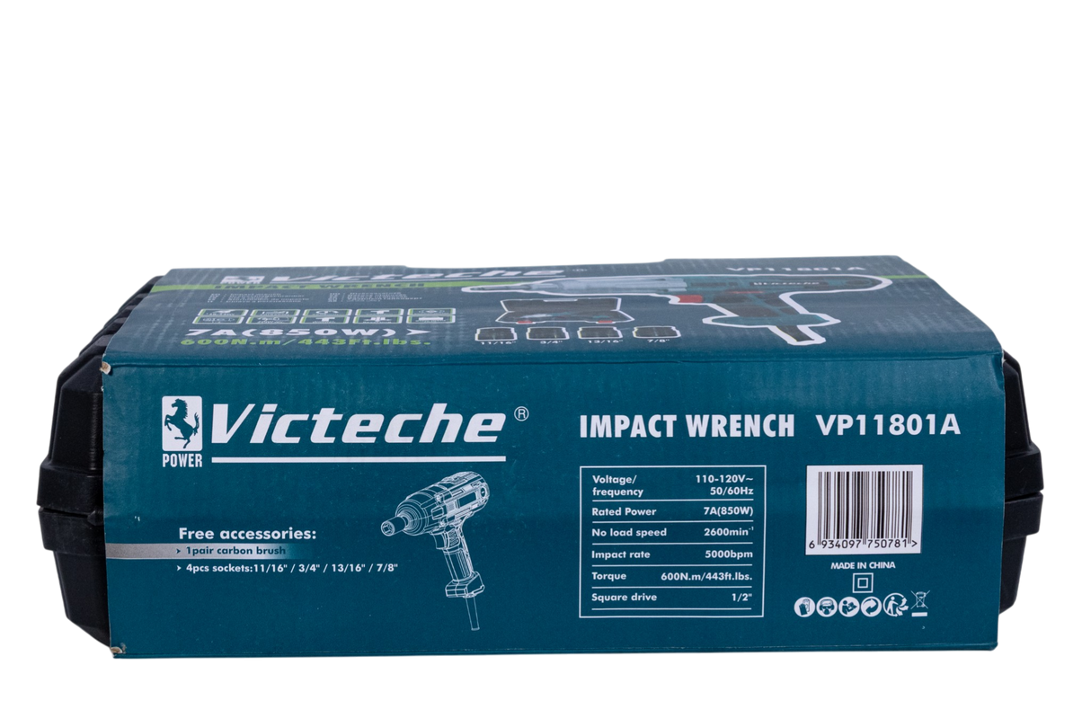 Pistola Taladro Llave De Impacto 1/2 Eléctrico Victeche