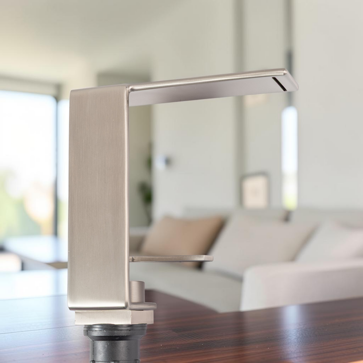 Llave Grifo Lavamanos Acero De Lujo Acero Cepillado Belt-g