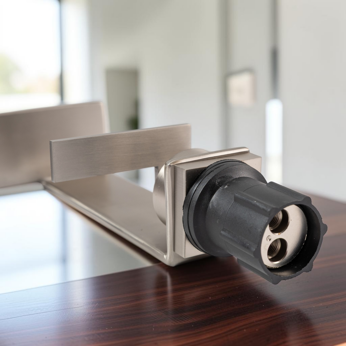 Llave Grifo Lavamanos Acero De Lujo Acero Cepillado Belt-g