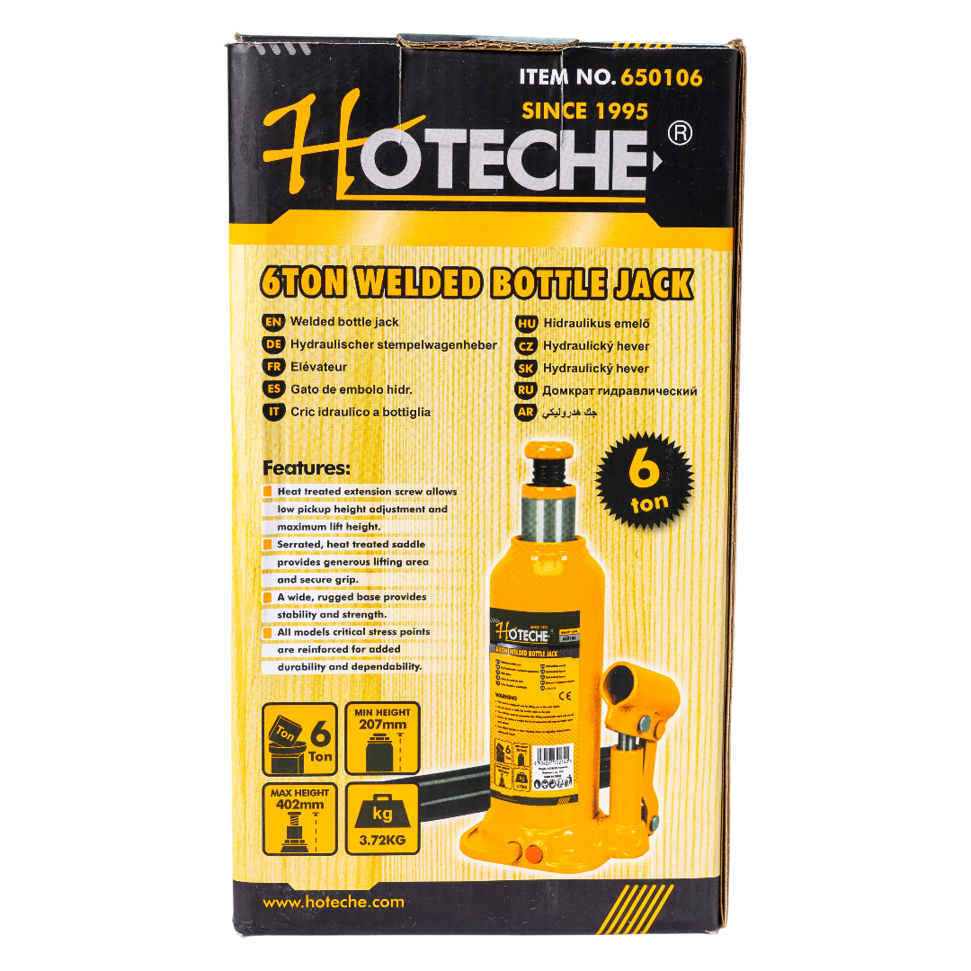 Gato Hidráulico De Botella 6 Toneladas Hoteche