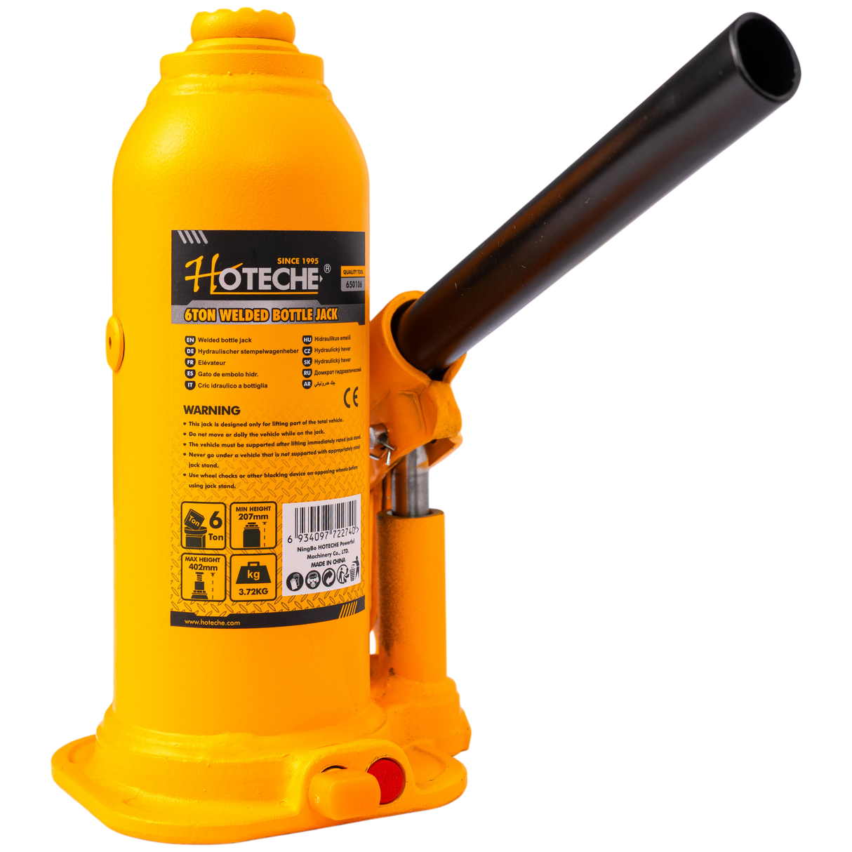 Gato Hidráulico De Botella 6 Toneladas Hoteche