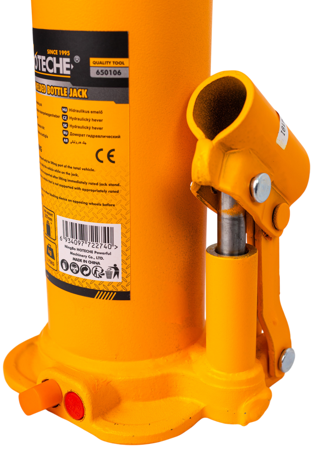 Gato Hidráulico De Botella 6 Toneladas Hoteche