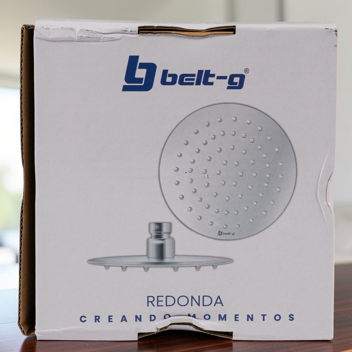 Regadera Redonda Anticalcárea 6 Ultra Plana Plateada Belt-g