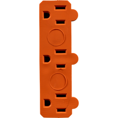 Adaptador/enchufe Multicontacto Triple Rectangular Troen