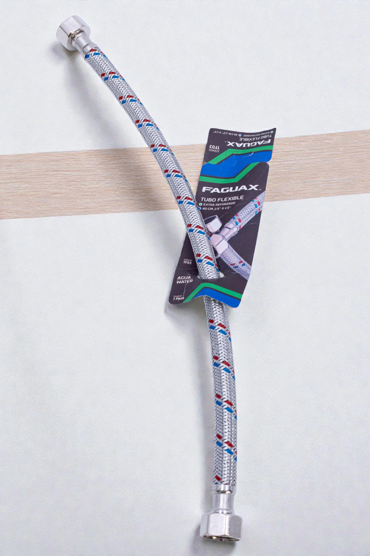 Tubo Flexible Canilla Extra Reforzado 1/2 40cm Faguax