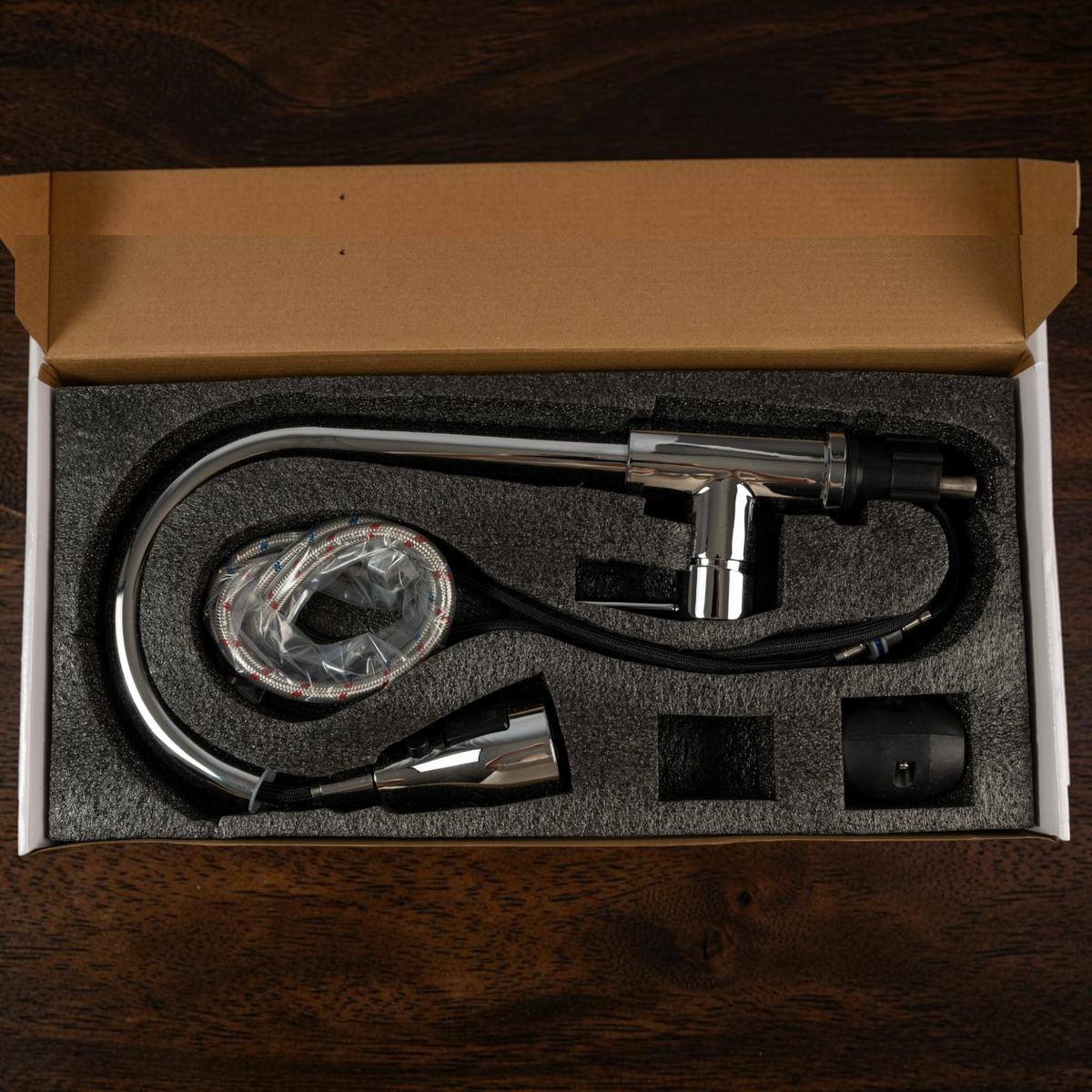 Grifo Llave Cocina Extensible Para Fregadero Cromado Belt-g