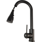 Grifo Llave Cocina Extensible Para Fregadero Negro Belt-g