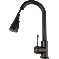 Grifo Llave Cocina Extensible Para Fregadero Negro Belt-g
