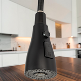 Grifo Llave Cocina Extensible Para Fregadero Negro Belt-g