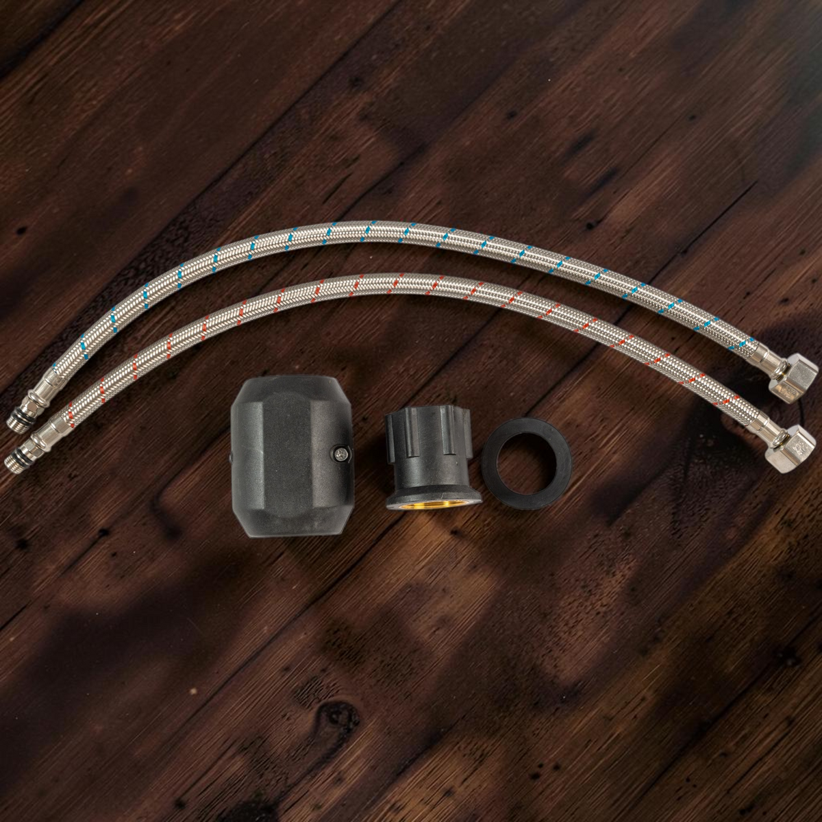 Grifo Llave Cocina Extensible Para Fregadero Negro Belt-g