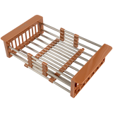 Escurridor Extensible Topo Acero Inoxidable Marrón Belt-g