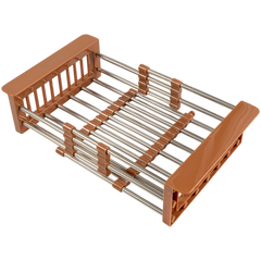 Escurridor Extensible Topo Acero Inoxidable Marrón Belt-g