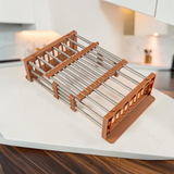 Escurridor Extensible Topo Acero Inoxidable Marrón Belt-g